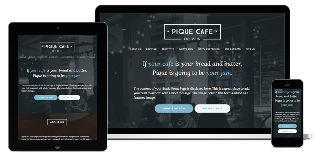 pique plantilla wordpress