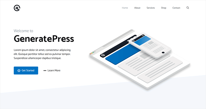 generatepress plantilla wordpress