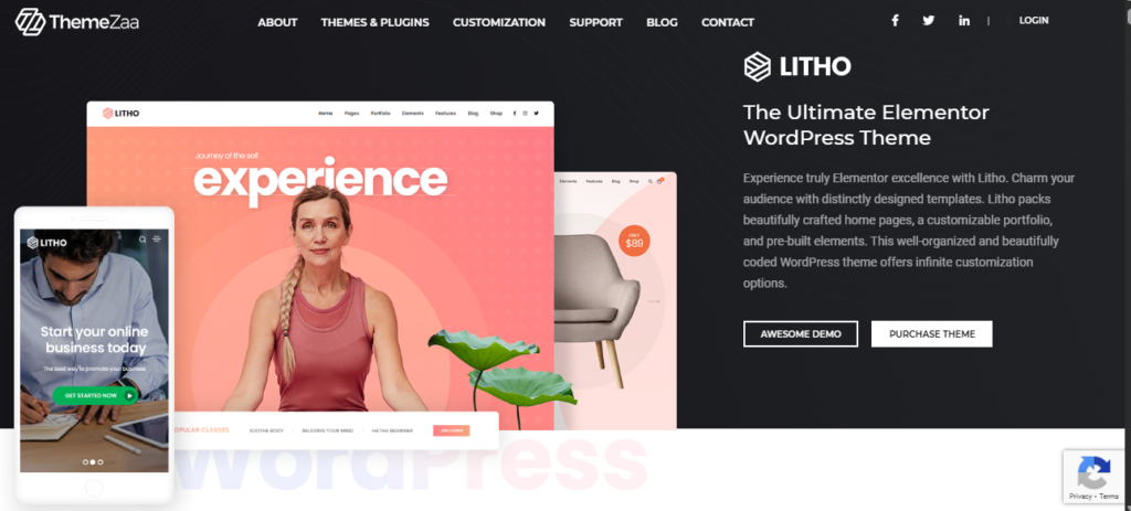 litho theme plantilla wordpress