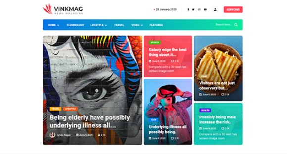 plantilla de wordpress vinkmag